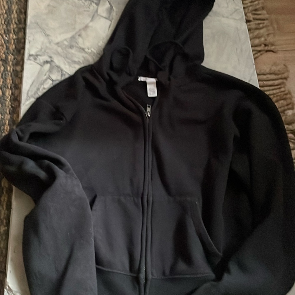 Full Tilt Black Cropped Hoodie